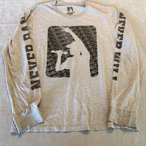 Rocawear Brooklyns Own XL Gray‎ Long Sleeve T Shirt 27 Graphic Hip Hop Tee